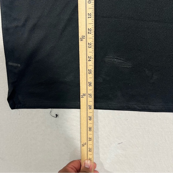 Nike Men Black Standford Tee Shirt 3 Button Dri Fit Size XL - Picture 8 of 10